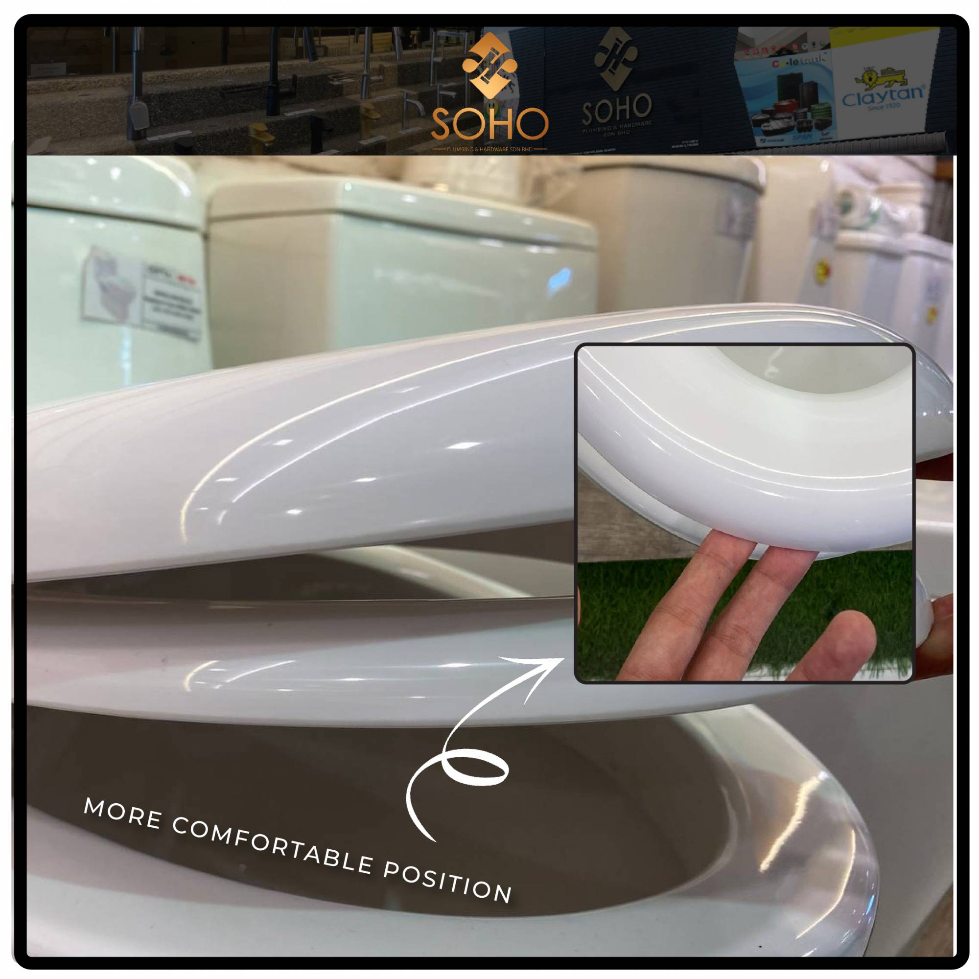 COTTA Benvio A One Piece Wash Down Water Closet Couple Toilet Bowl