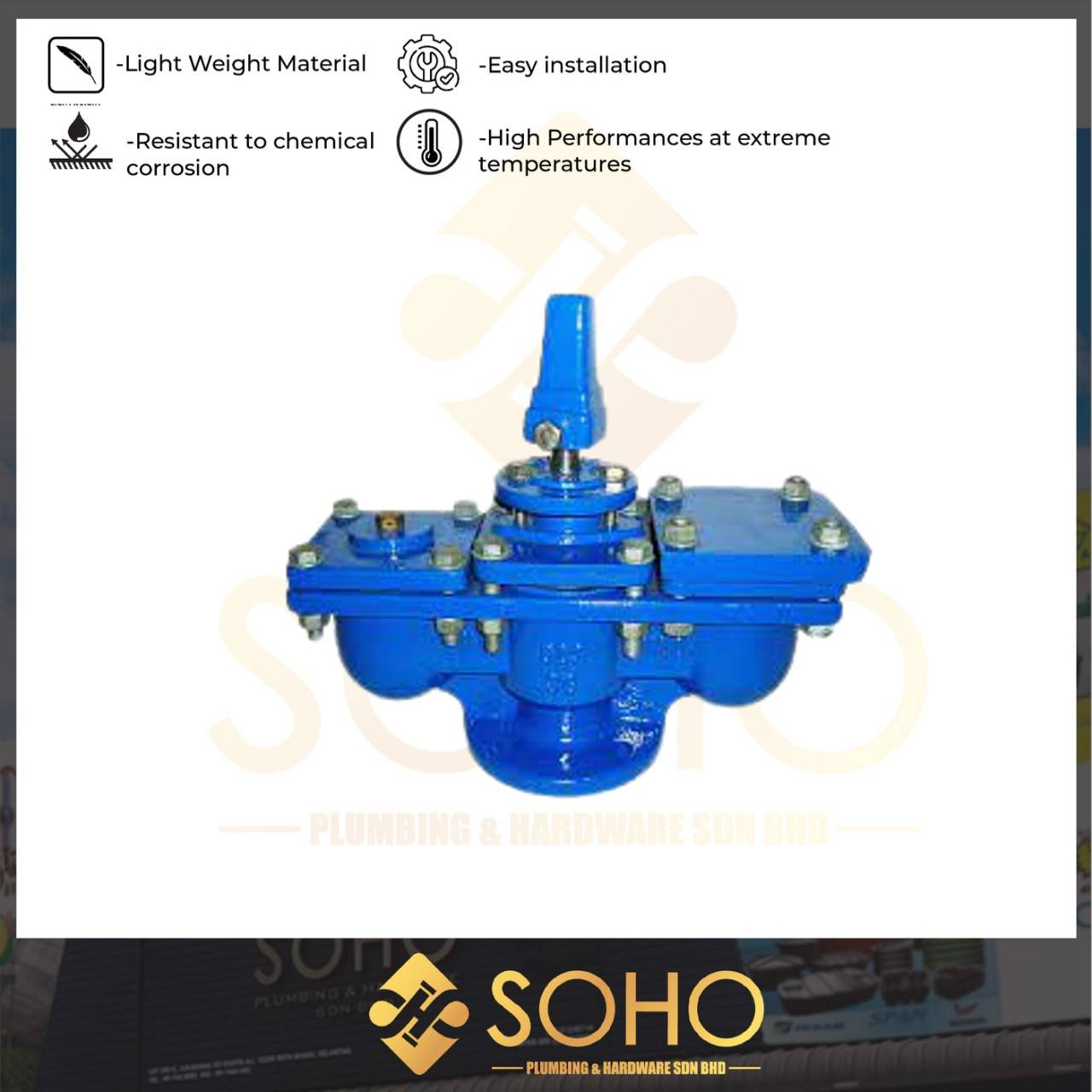 LYE DOUBLE ORIFICE STANDARD AIR VALVE DN50